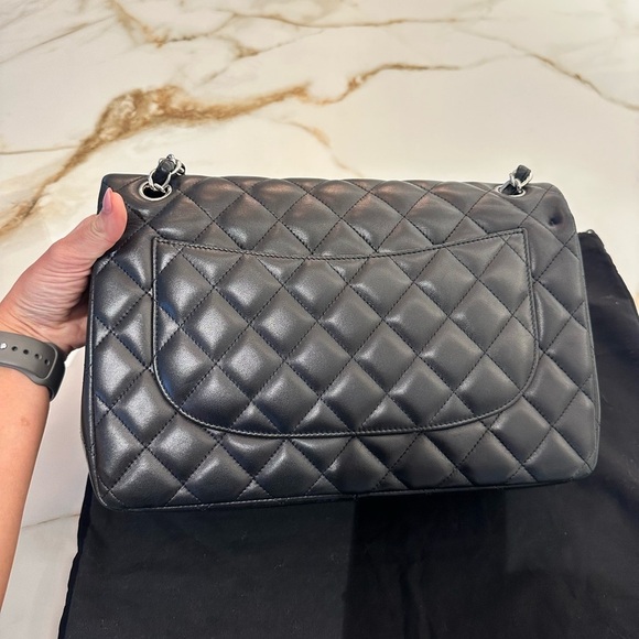 SOLD!!!! Chanel Jumbo Double Flap Lamb skin Quilted Bag - Picture 12 of 16